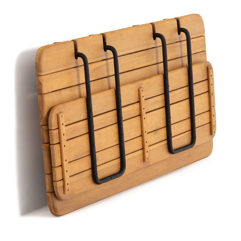 Двухместный диван из акации без подлоконтиков Amra