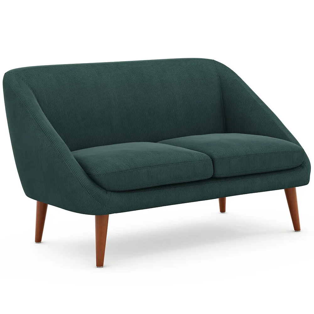 Двухместный диван с обивкой из велюра Belanger Sofa