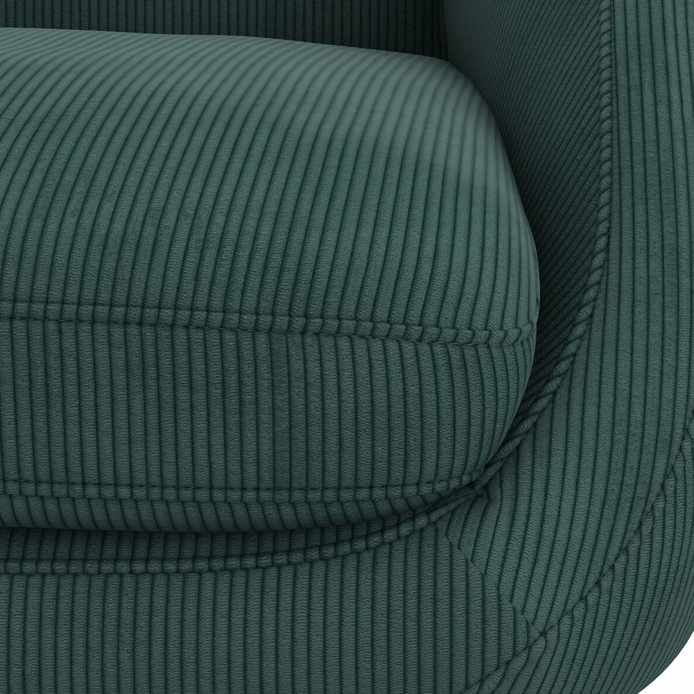 Двухместный диван с обивкой из велюра Belanger Sofa