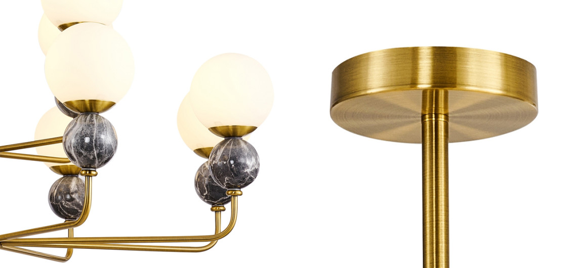 Двухъярусная Люстра Black Marble Decor