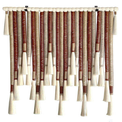 Декор настенный в Эко стиле с кисточками wall panel Thread brushes