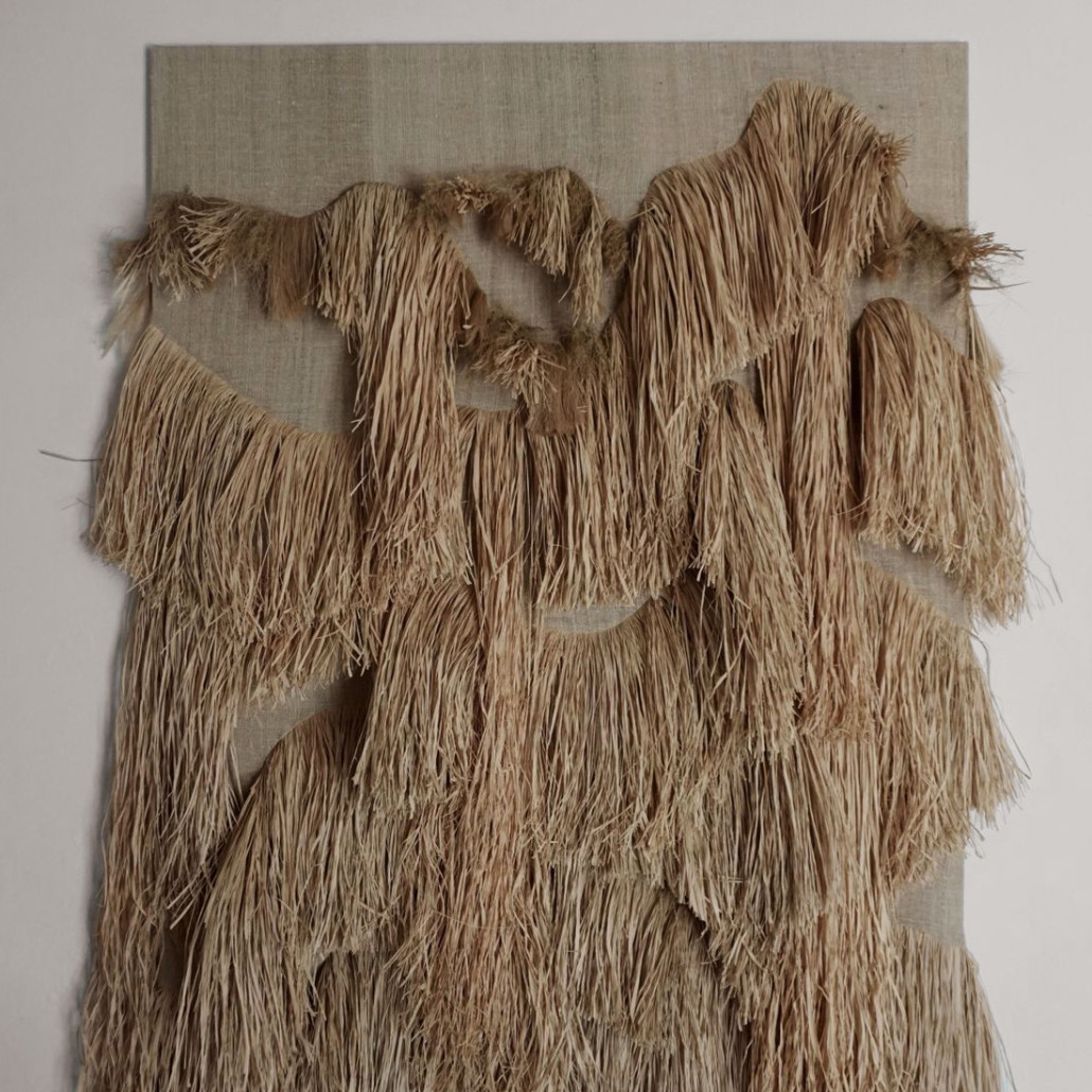 Декор настенный из соломы рафия CANVAS RAFFIA Decor
