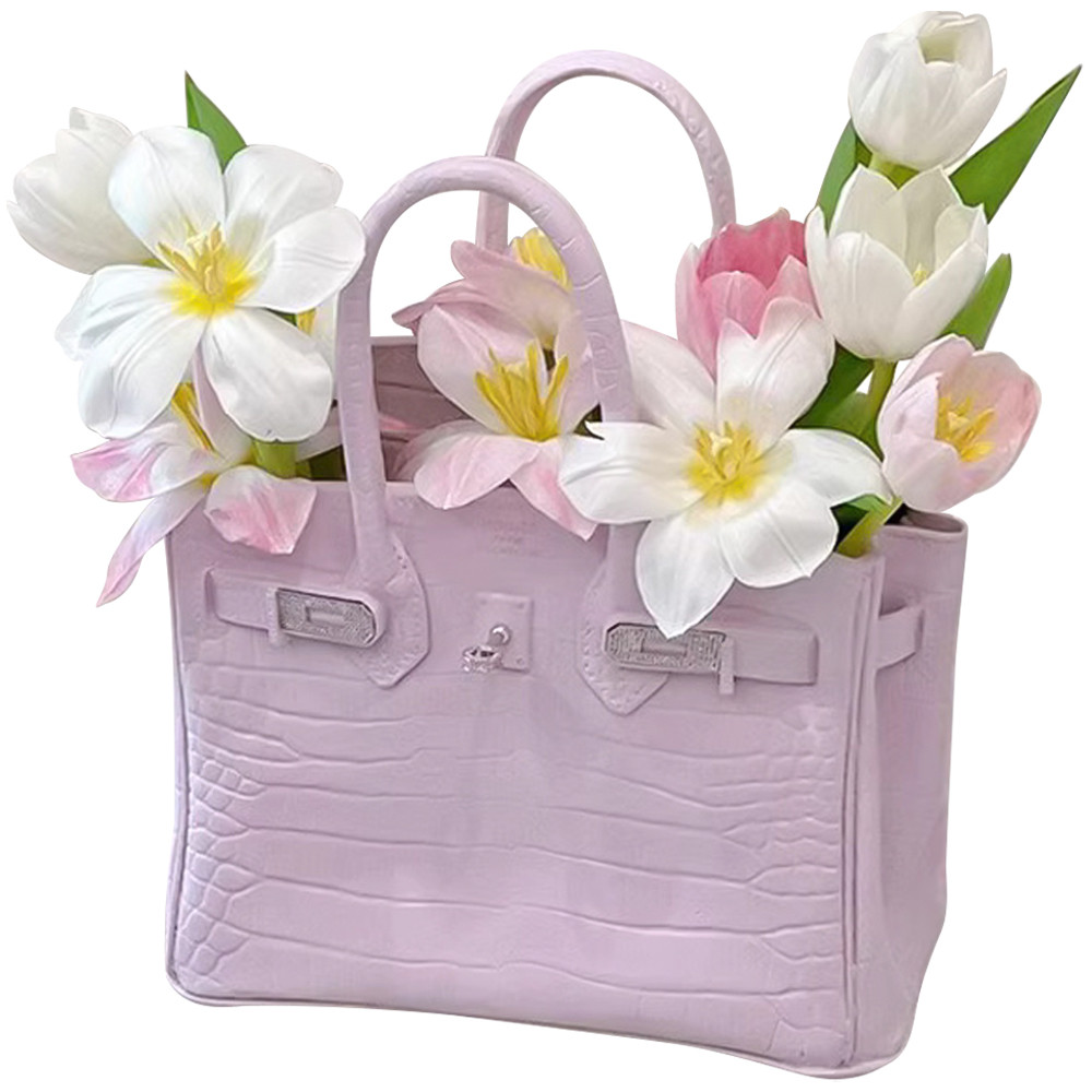 Декоративная ваза в виде сумки Birkin Bag Vase Pink