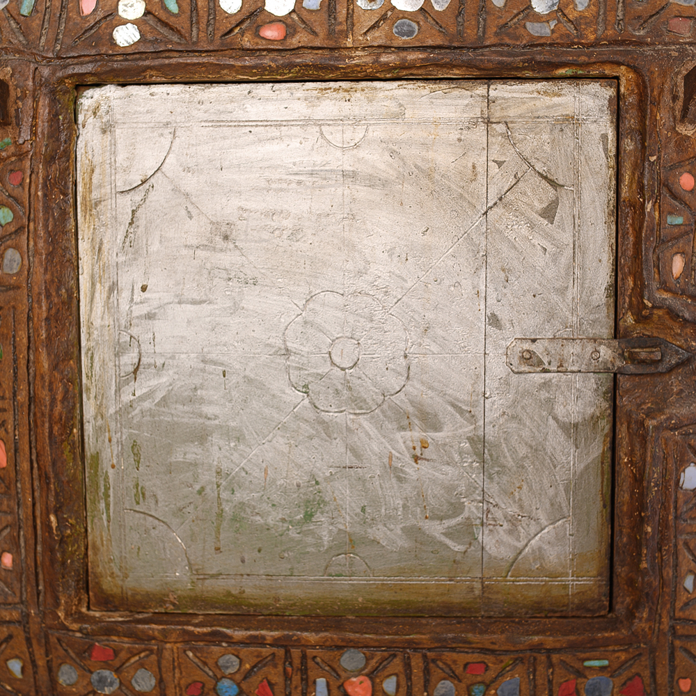 Декоративная винтажная печка из глины с инкрустацией Rarity