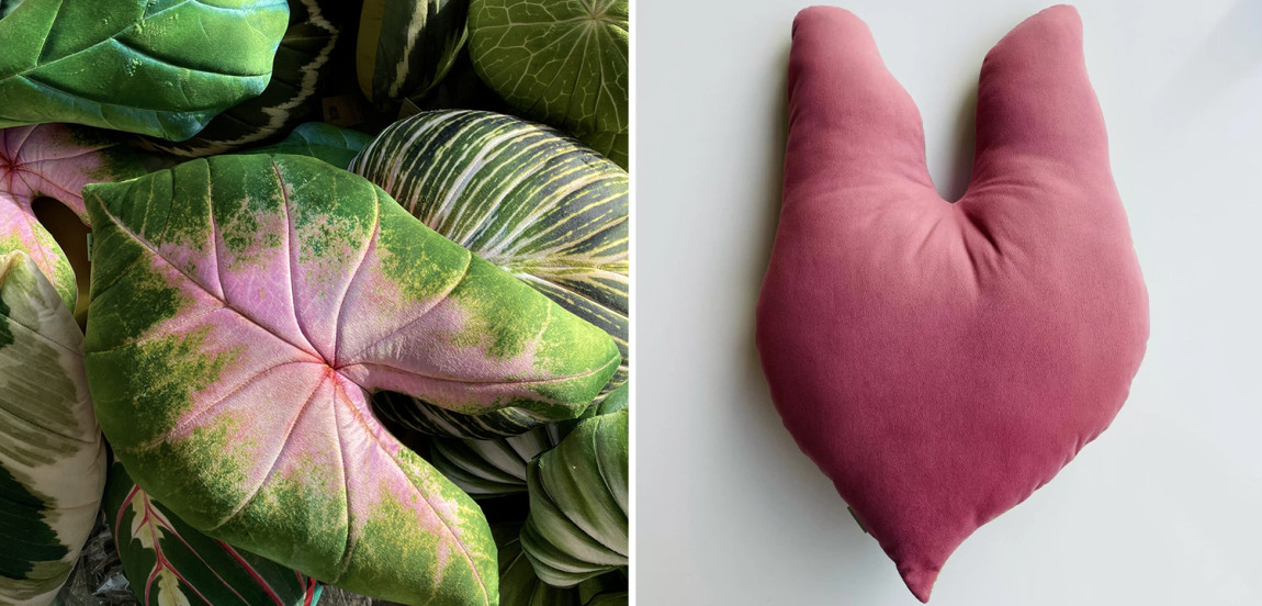 Декоративная подушка Botanical Cushion Caladium Bicolor