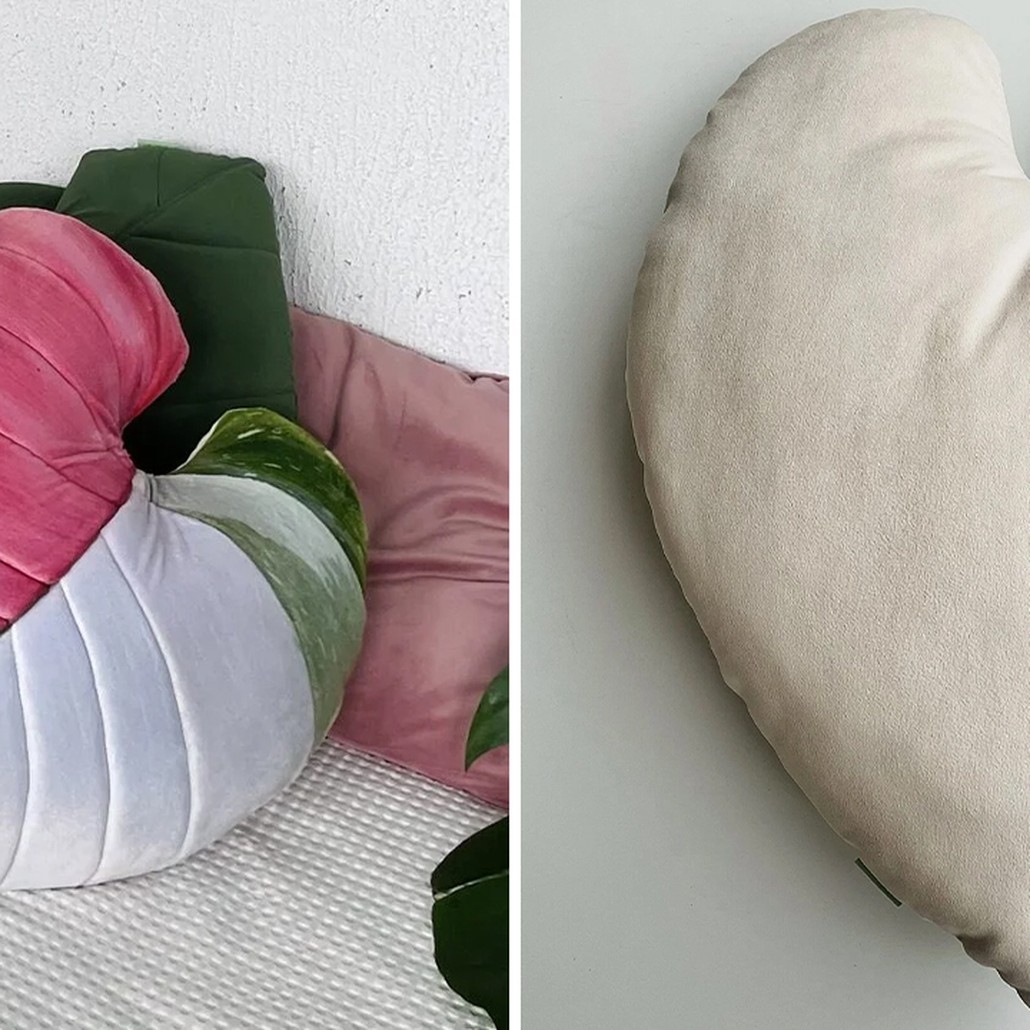 Декоративная подушка Botanical Cushion Filodendron Pink Princess