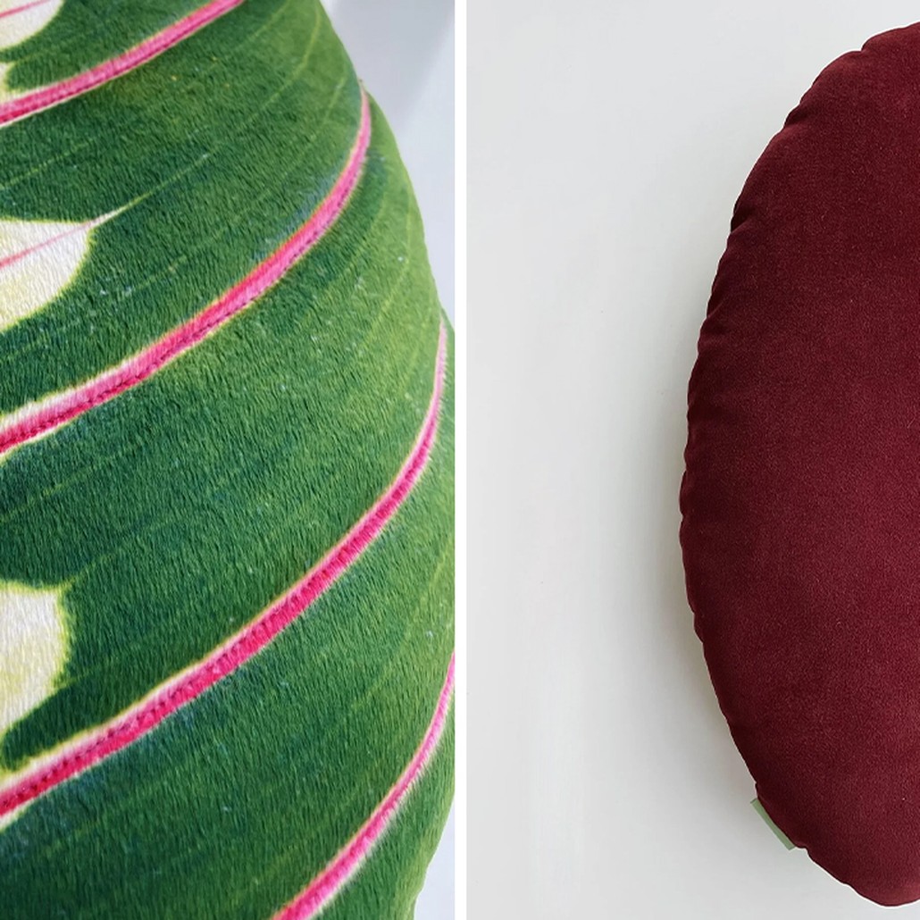 Декоративная подушка Botanical Cushion Maranta Trikolor