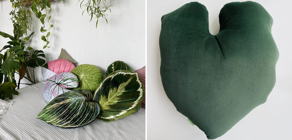 Декоративная подушка Botanical Cushion Philodendron