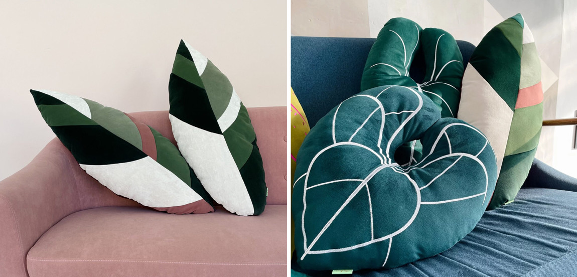 Декоративная подушка Botanical Cushion Stromanta Sanguinea