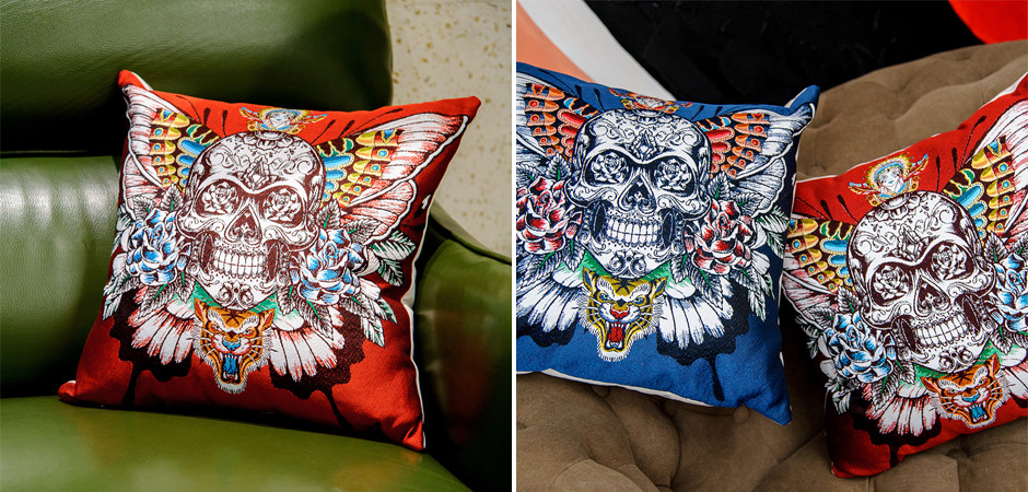 Декоративная подушка Ghost Rider Red