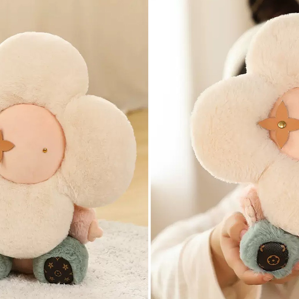 Декоративная подушка стиль Louis Vuitton Doudou Vivienne Flower Toy