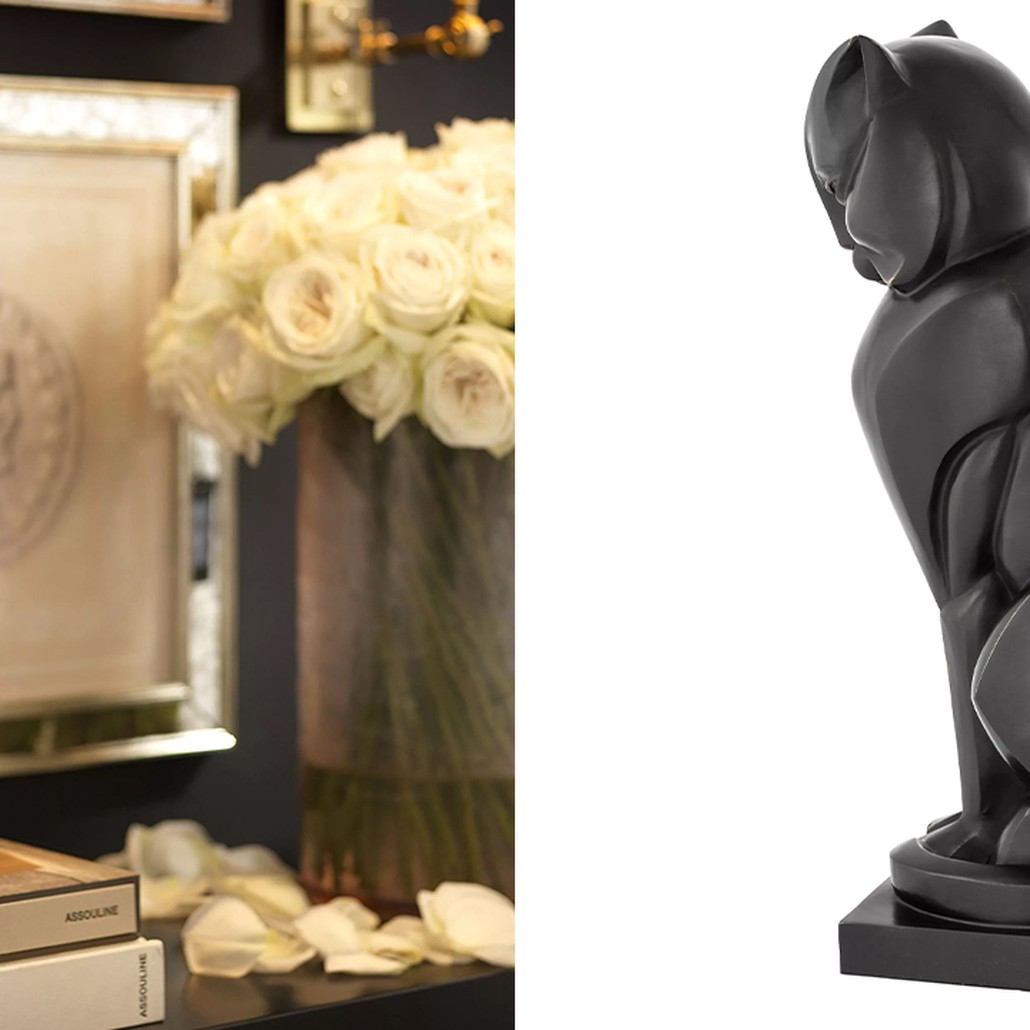 Декоративная статуэтка Eichholtz Cat Art Deco