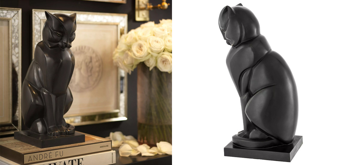 Декоративная статуэтка Eichholtz Cat Art Deco