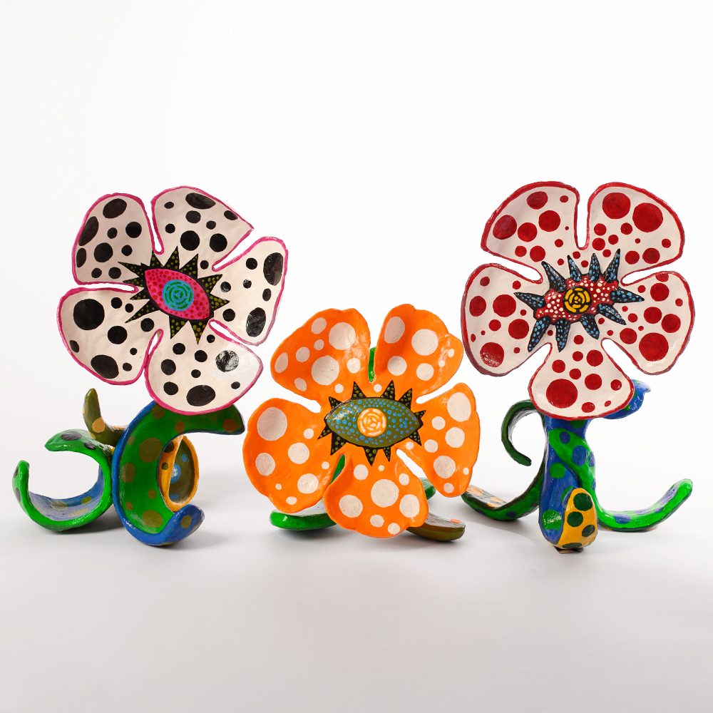 Декоративная статуэтка Yayoi Kusama Flowers that Bloom at Midnight Orange