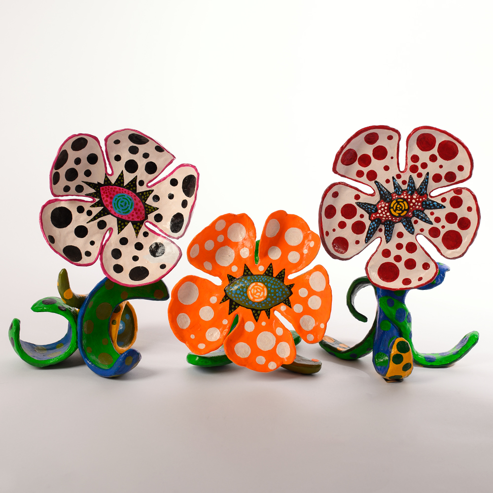 Декоративная статуэтка Yayoi Kusama Flowers that Bloom at Midnight Red