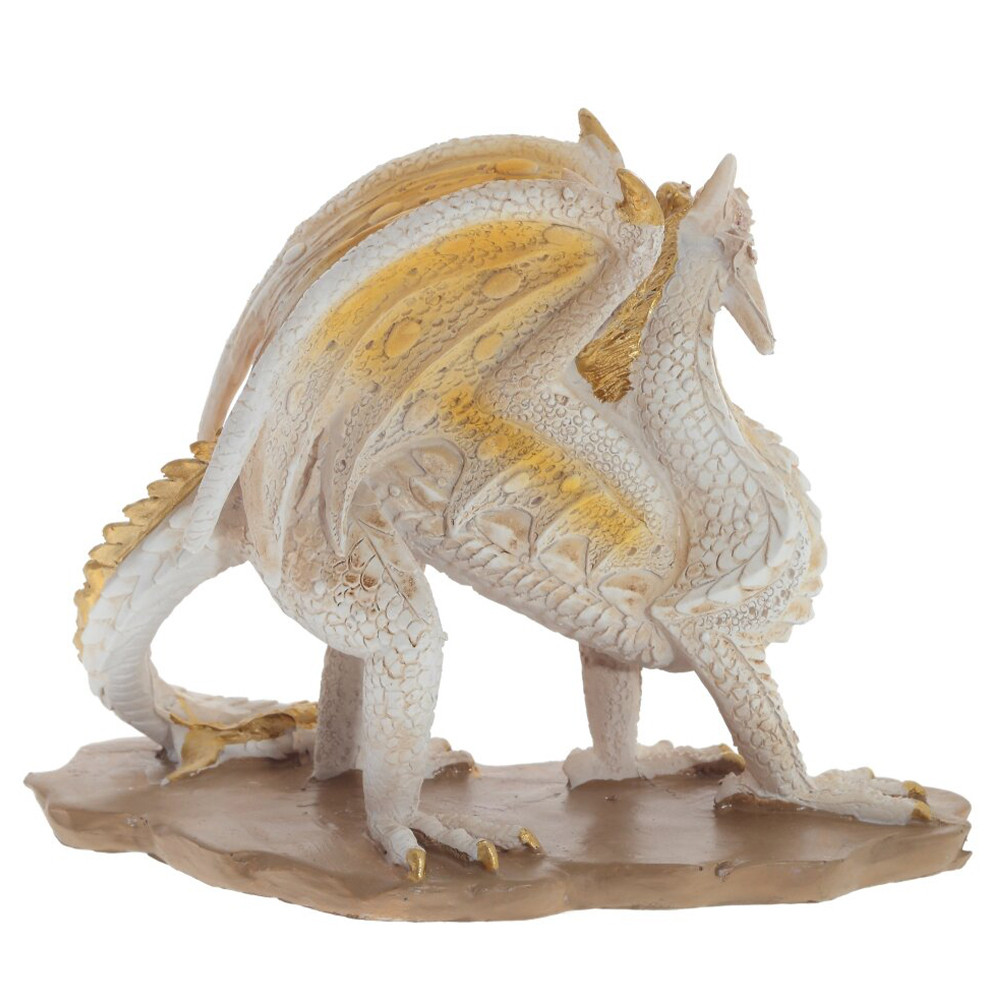 Декоративная статуэтка Дракон Dragon Beige Gold Statuette