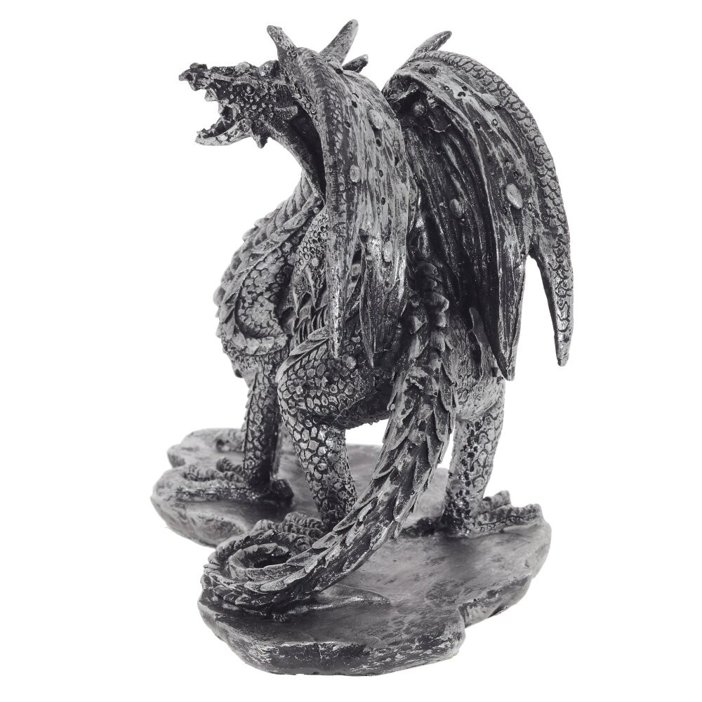 Декоративная статуэтка Дракон Dragon Black Silver Statuette