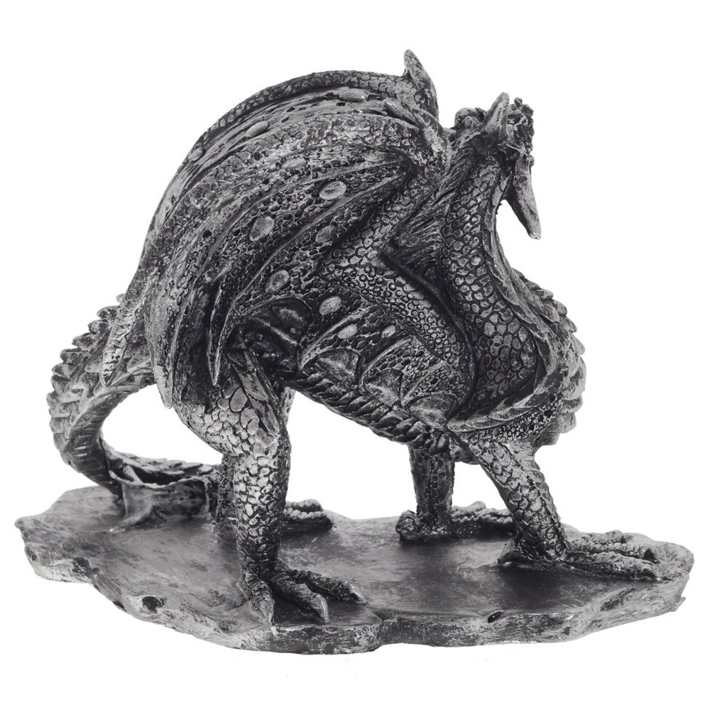 Декоративная статуэтка Дракон Dragon Black Silver Statuette