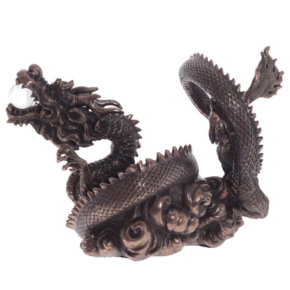 Декоративная статуэтка Дракон Fuzanglong Dragon Dark Bronze Statuette