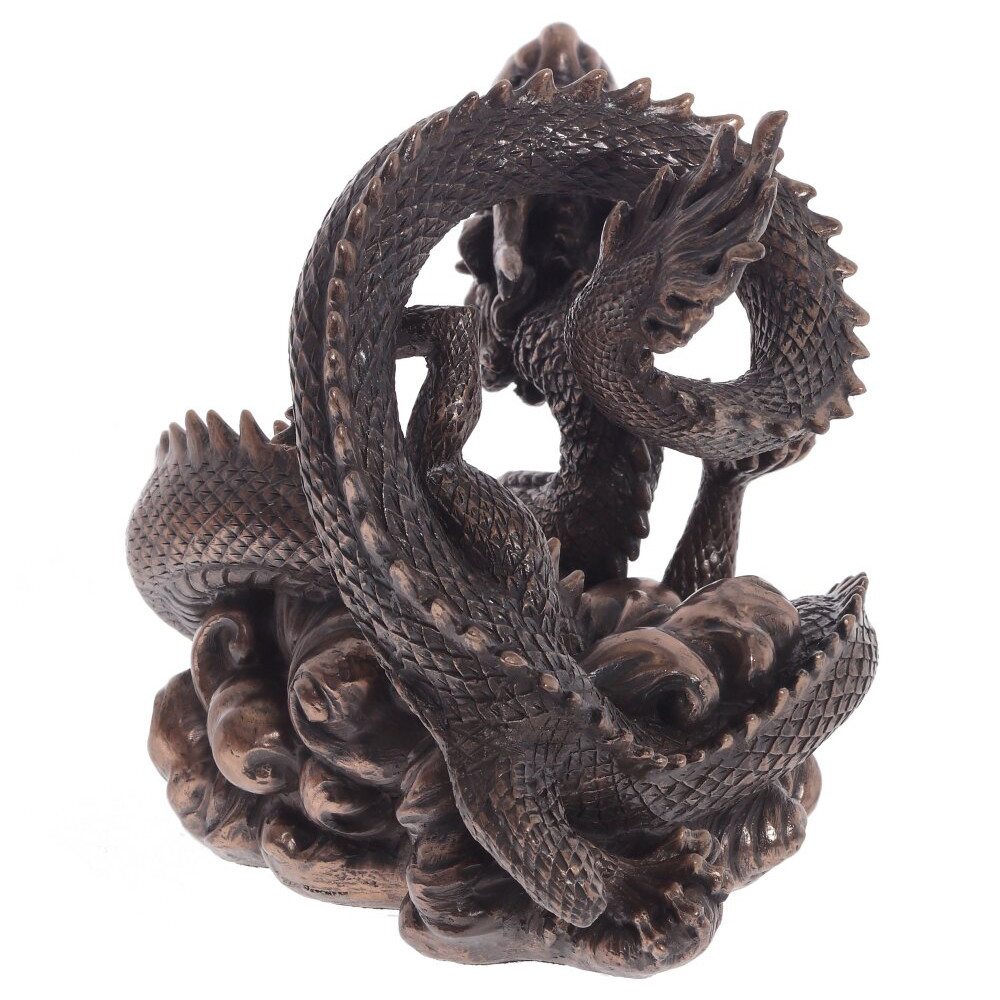 Декоративная статуэтка Дракон Fuzanglong Dragon Dark Bronze Statuette