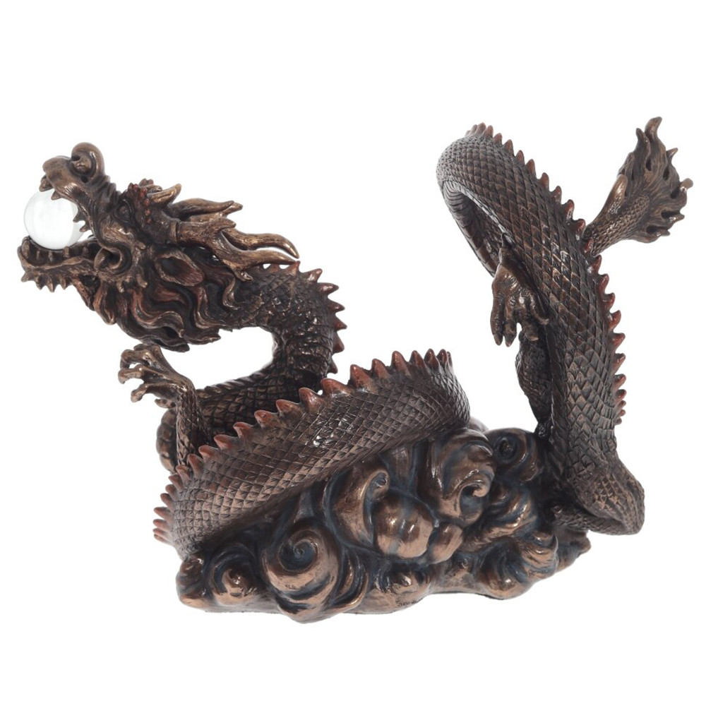 Декоративная статуэтка Дракон Фуцанлун Fuzanglong Dragon Brown Statuette