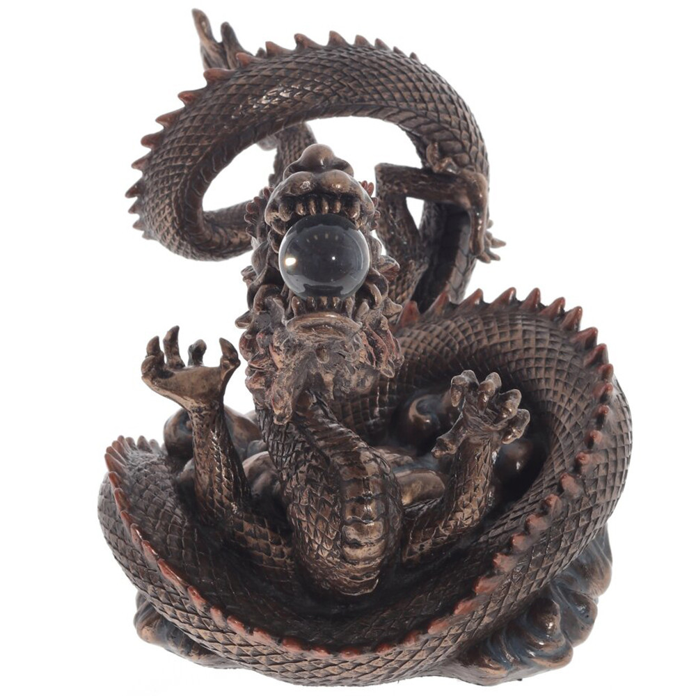 Декоративная статуэтка Дракон Фуцанлун Fuzanglong Dragon Brown Statuette