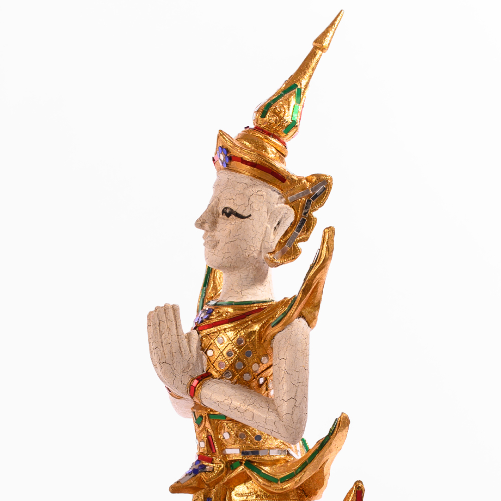 Декоративная статуэтка из керамики с инкрустацией Teppanom Statuette