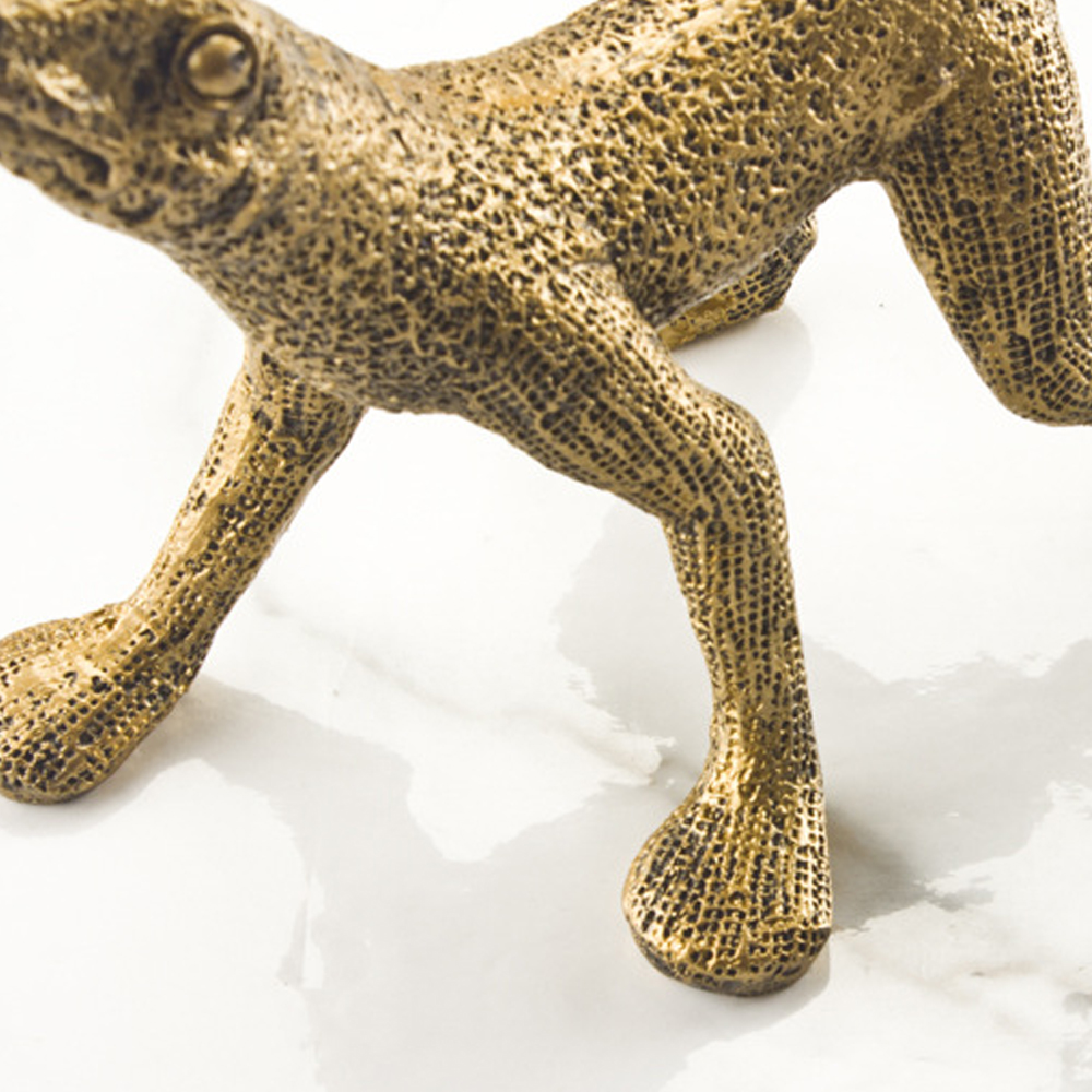 Декоративная статуэтка ящерица Golden Lizard Statuette