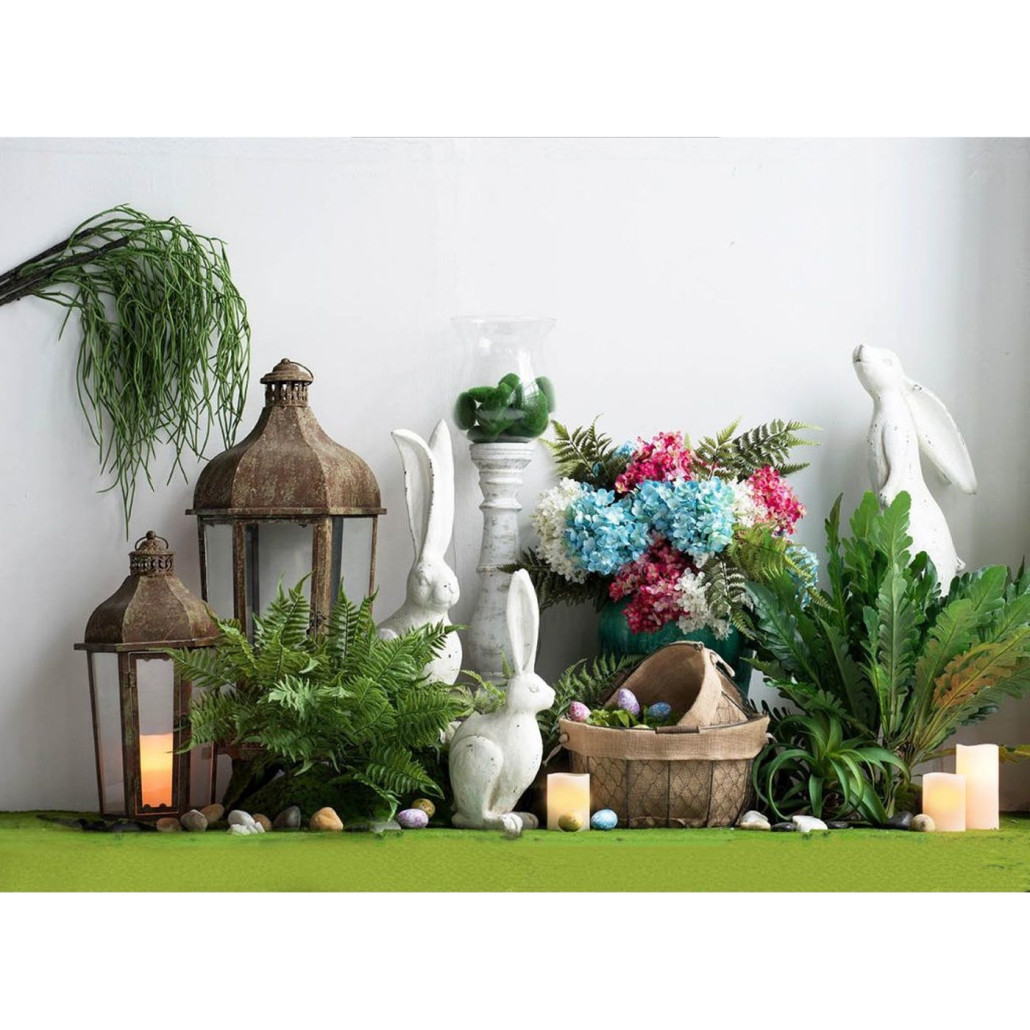 Декоративный искусственное растение Broad-leaved fern