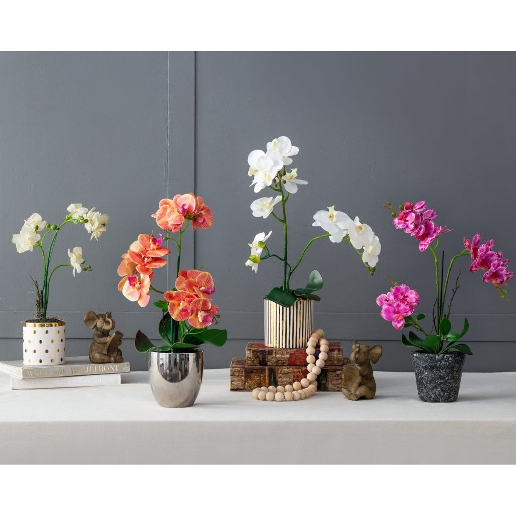 Декоративный искусственное растение Pink orchid