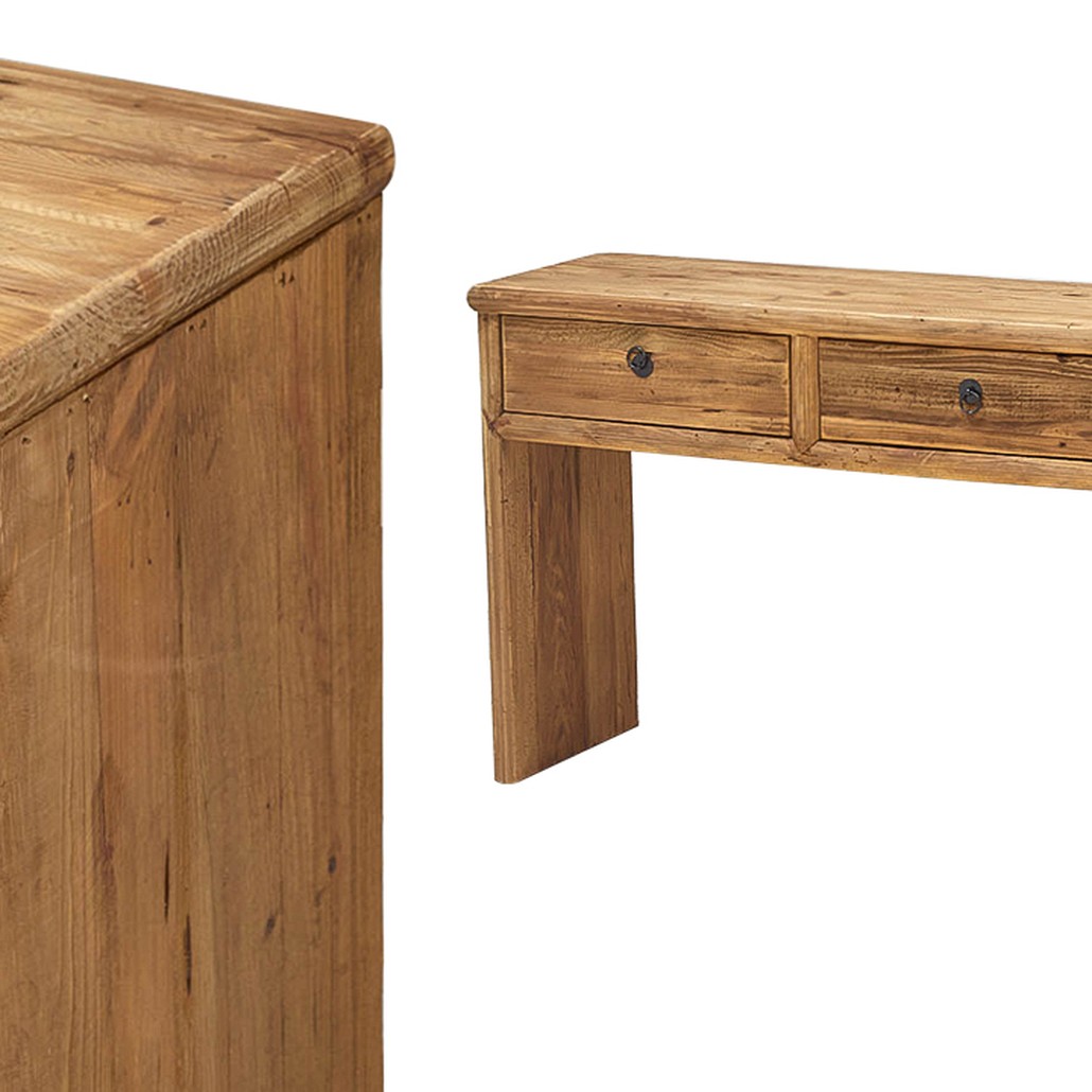 Деревянная консоль с 3-мя ящиками Gillian Wood Console