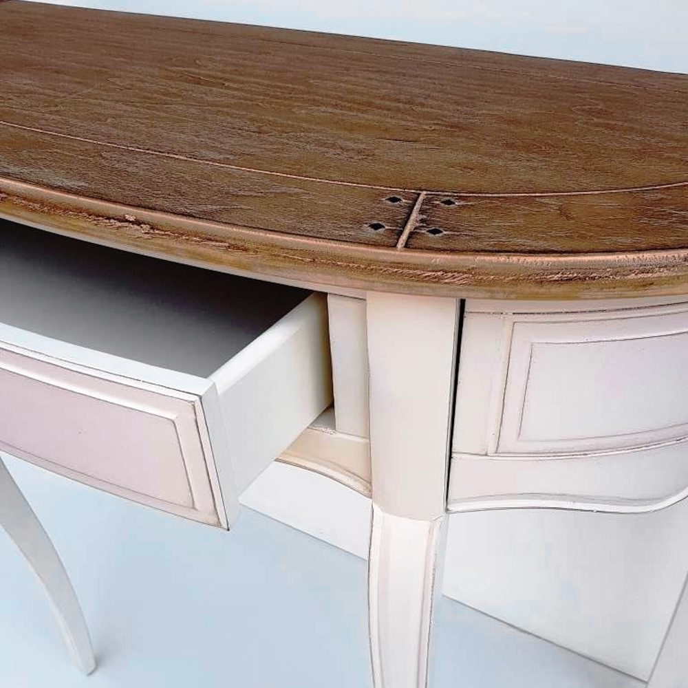 Деревянная консоль с ящиком в стиле прованс Montmartre Provence Connsole Table