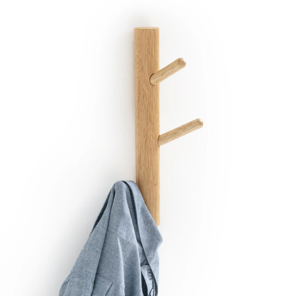 Деревянная настенная вешалка Branch Wood Hanger