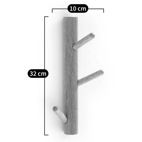 Деревянная настенная вешалка Branch Wood Hanger