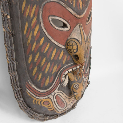 Деревянная расписная маска ручной работы Great Papuan Mask