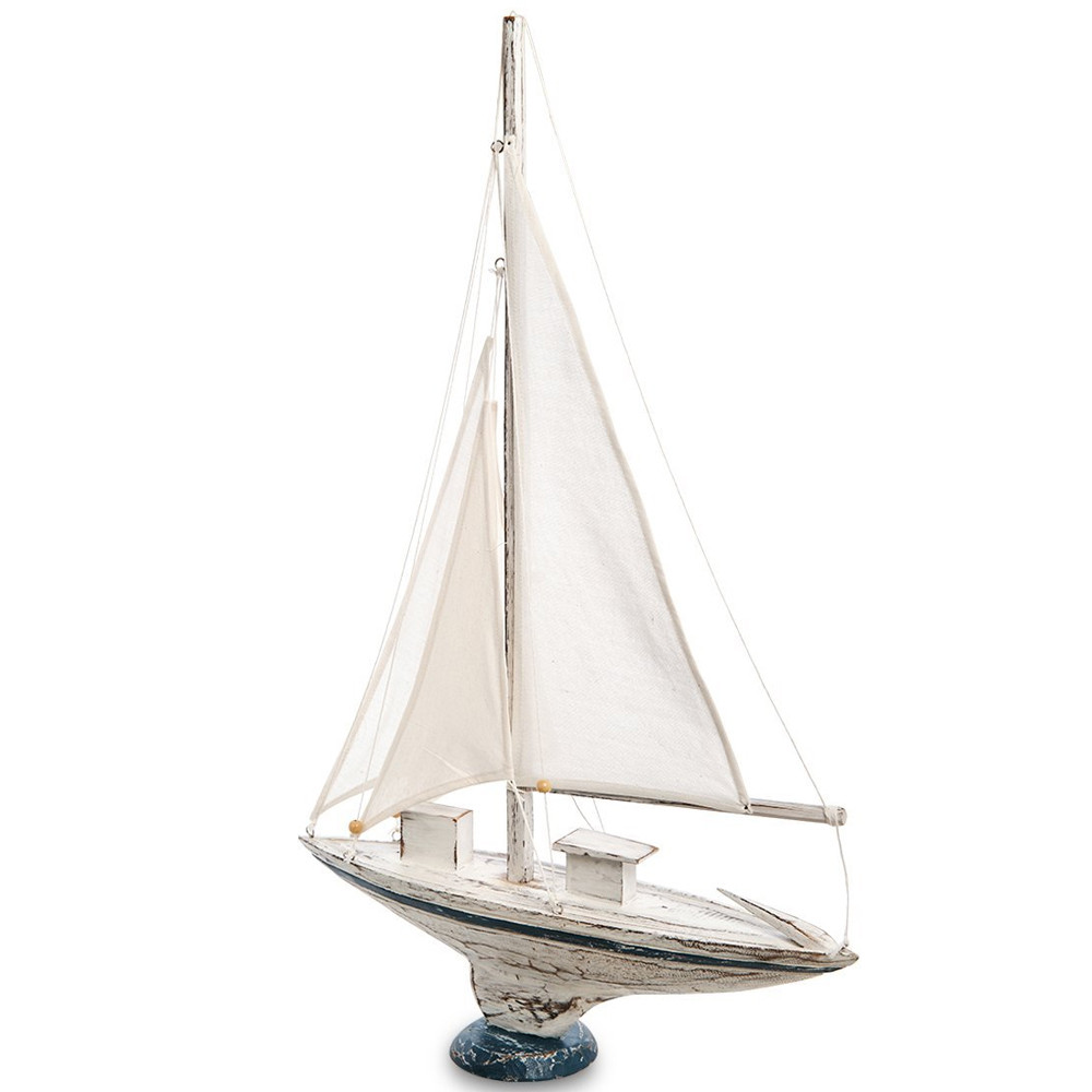Деревянная статуэтка в виде парусника Sailboat Statuette