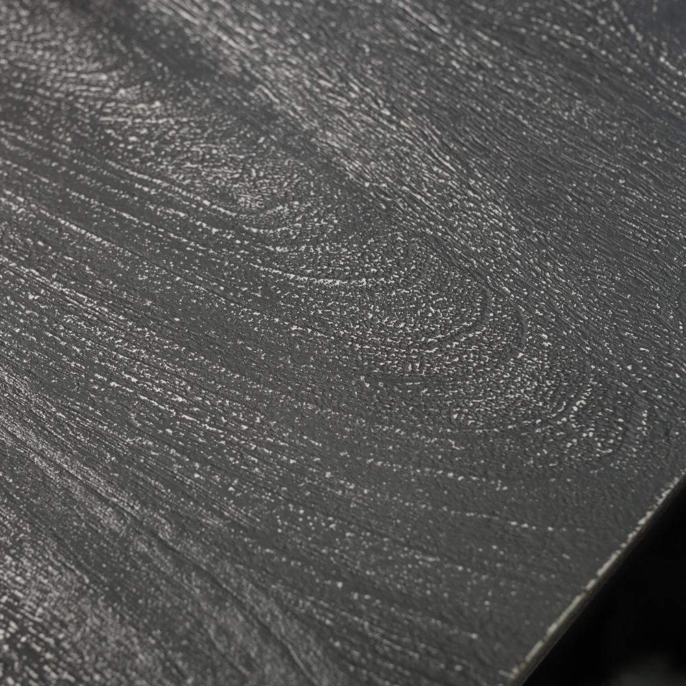 Деревянная тумба с резными ящиком и дверцей Azure Grey Wooden Nightstand