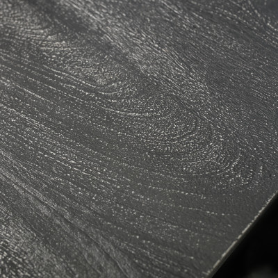 Деревянная тумба с резными ящиком и дверцей Azure Grey Wooden Nightstand