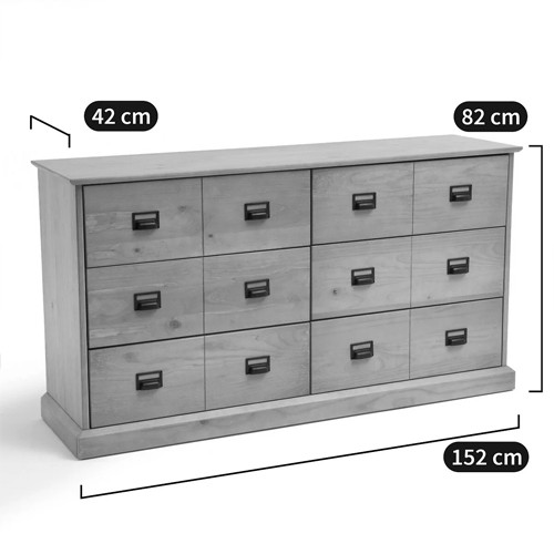 Деревянный комод с 6-ю ящиками Blanton Chest of Drawers