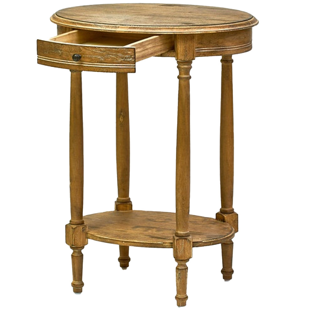 Деревянный овальный кофейный стол Margery Provence Coffee Table