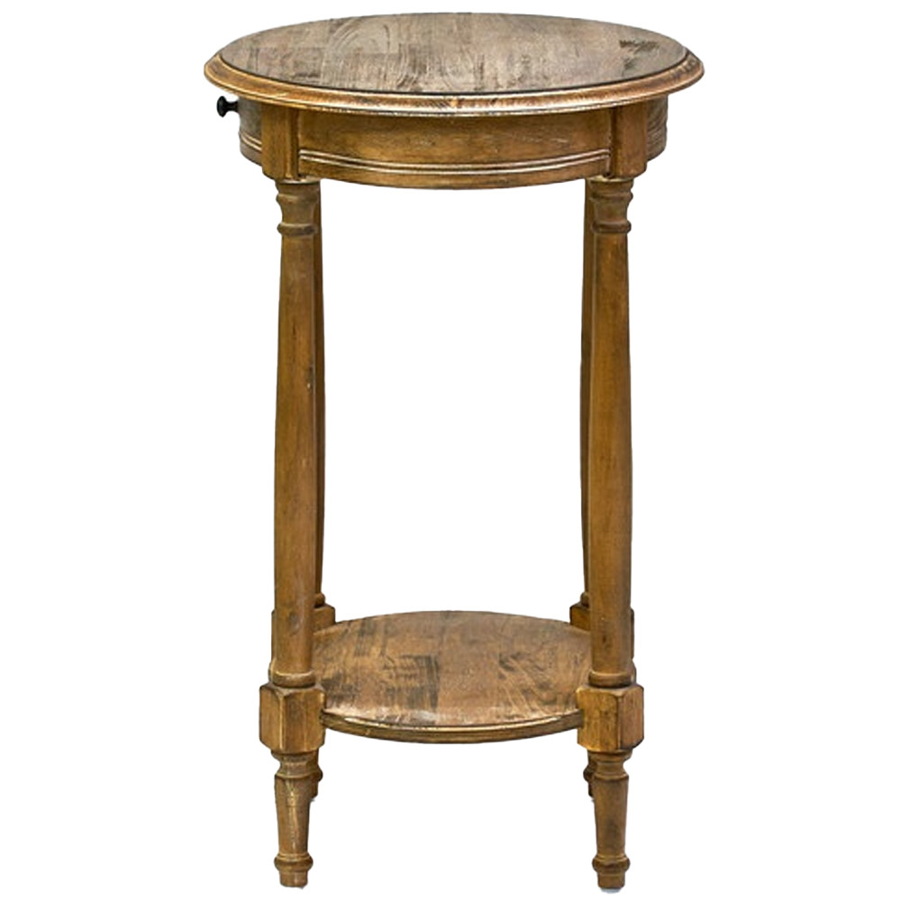 Деревянный овальный кофейный стол Margery Provence Coffee Table