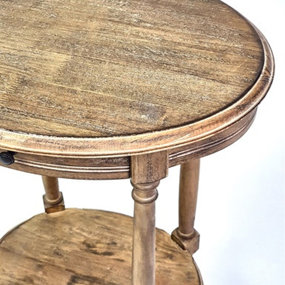 Деревянный овальный кофейный стол Margery Provence Coffee Table