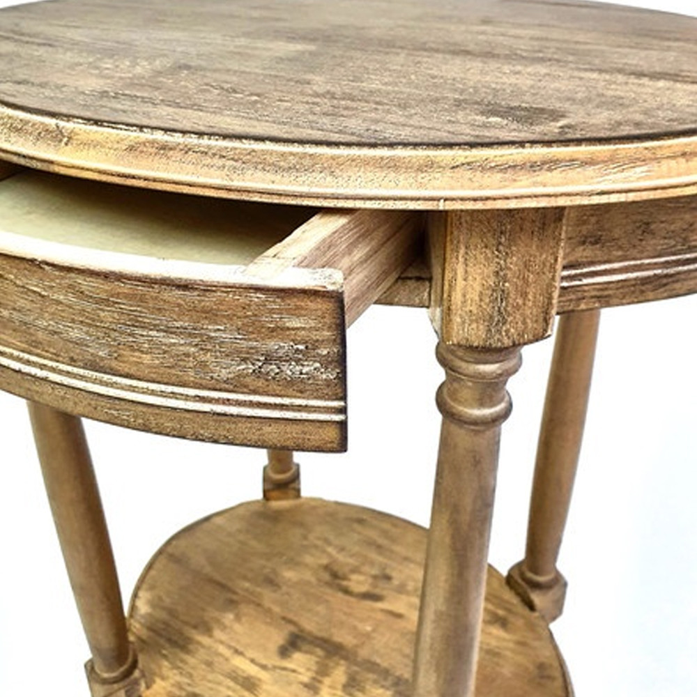 Деревянный овальный кофейный стол Margery Provence Coffee Table