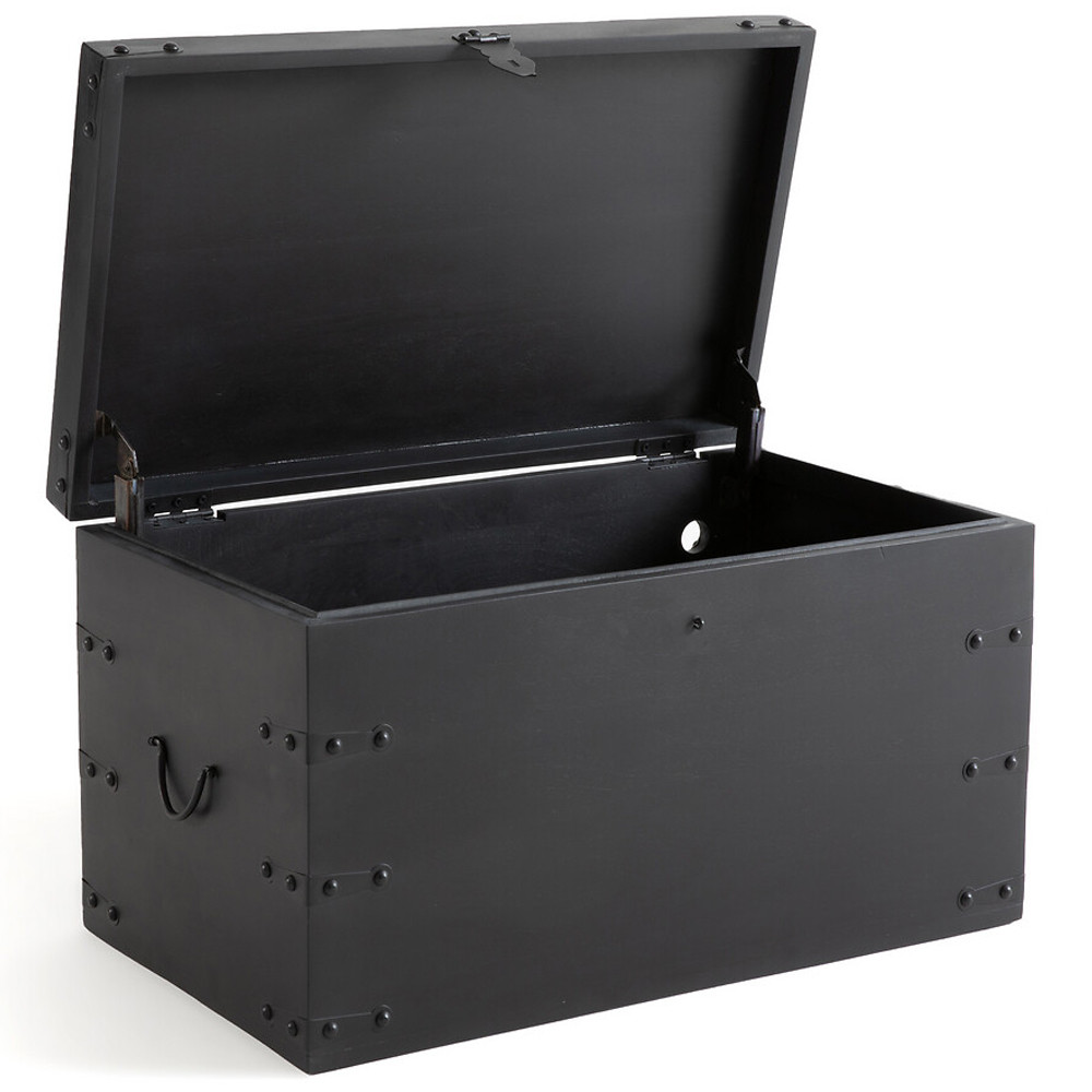 Деревянный сундук из массива манго Mango Chest Black