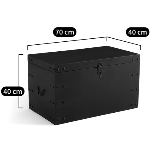 Деревянный сундук из массива манго Mango Chest Black