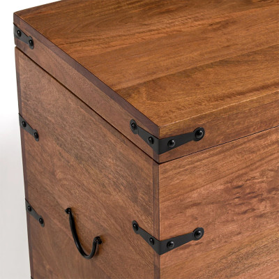 Деревянный сундук из массива манго Mango Wooden Chest Brown