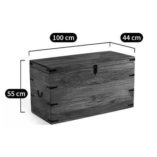 Деревянный сундук из массива манго Mango Wooden Chest Brown