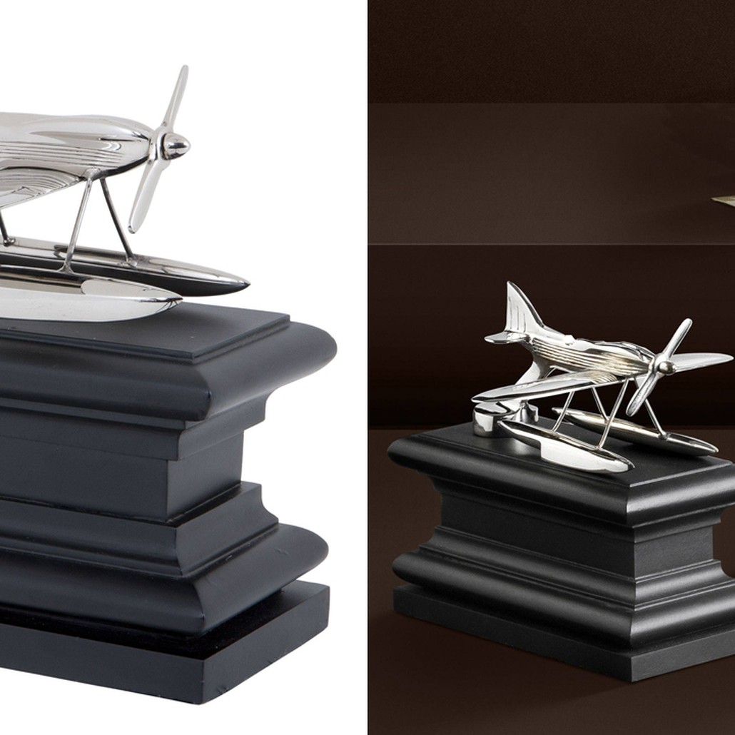 Держатель для книг Eichholtz Bookend Hydroplane set of 2 Nickel