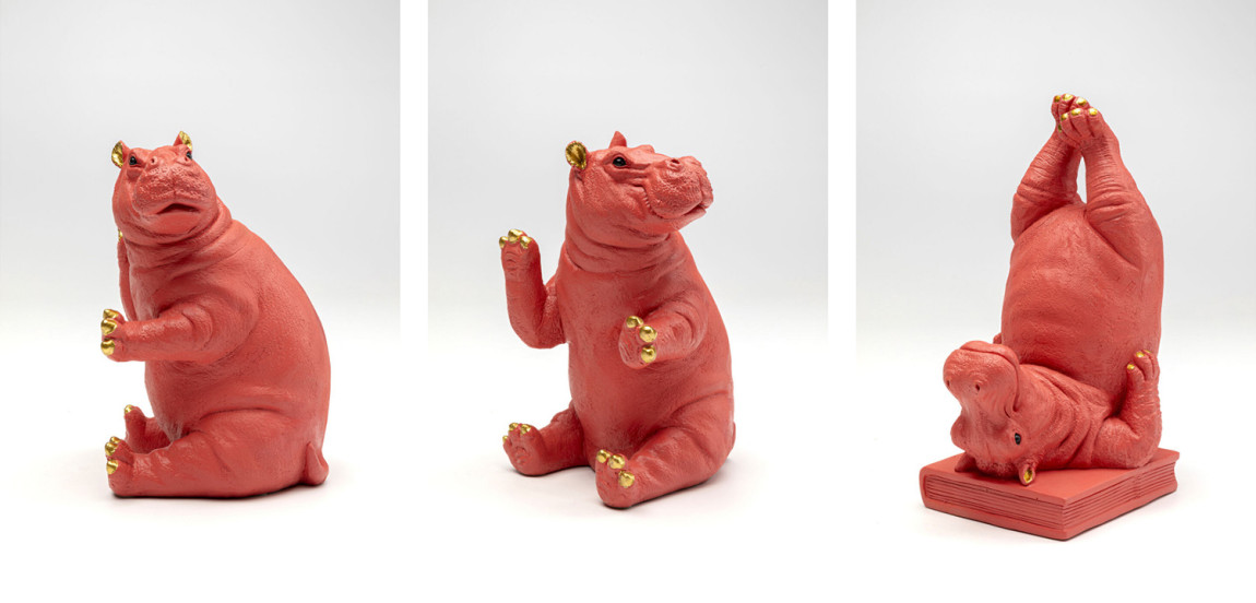 Держатель для книг Red Hippos