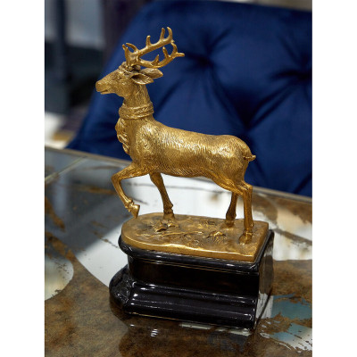 Держатель для книг в виде оленя из фарфора и бронзы Eden Garden porcelain and bronze